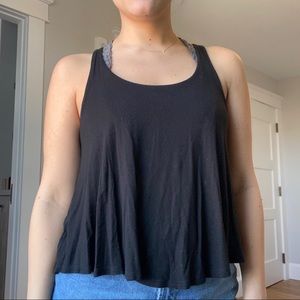 Black Flowy Tank